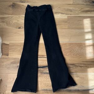 Frame Denim Black Flared Jeans